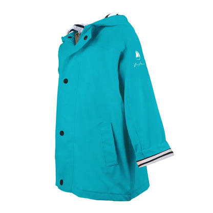 Ciré mixte coupe droite, Bleu Turquoise Enfant Taille 4 A