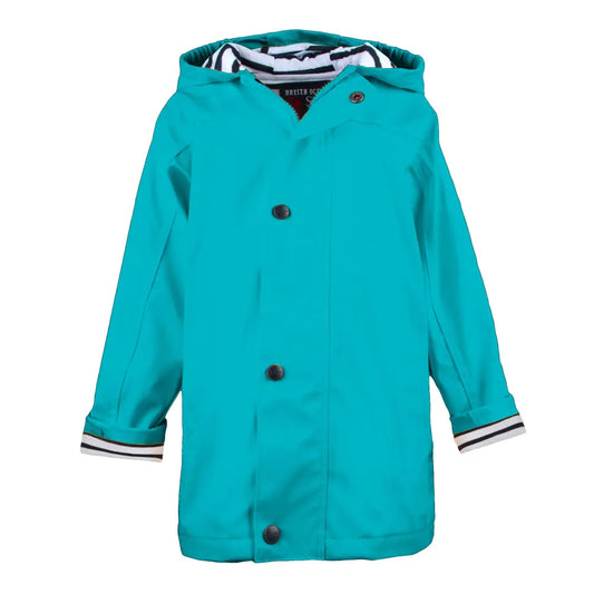 Ciré mixte coupe droite, Bleu Turquoise Enfant Taille 14 A