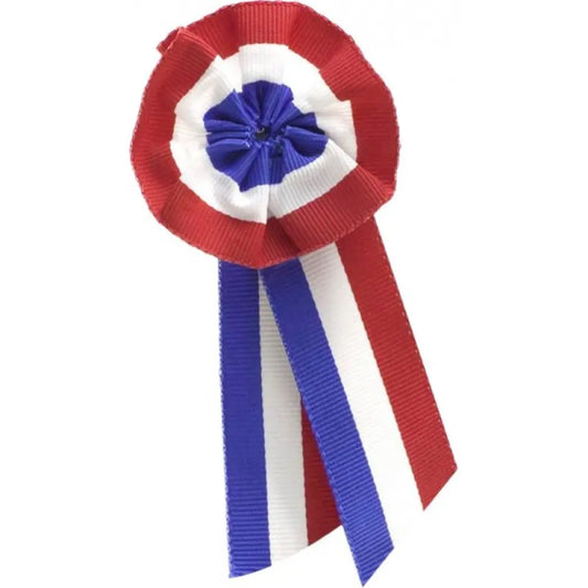 10 Cocardes Tricolore tissu France - Ø 5 cm