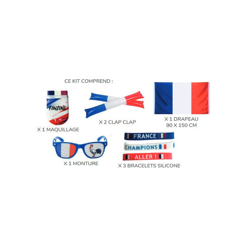 Kit supporter 8 pièces France