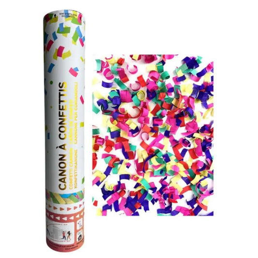 Canon à Confettis - 80 cm - Papier Multicolore Ininflammable