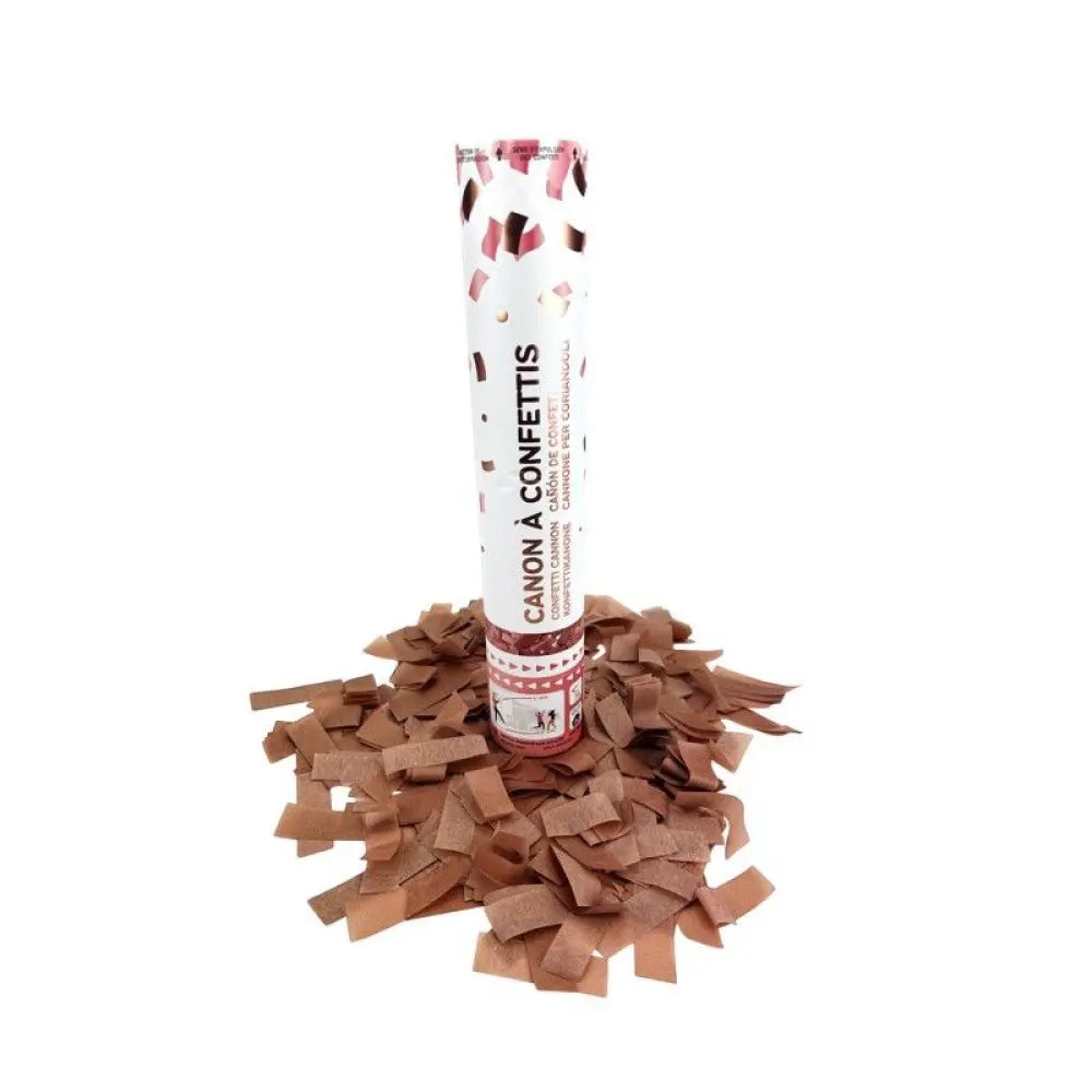 Canon à Confettis - 80 cm - Papier Rose Gold Ininflammable