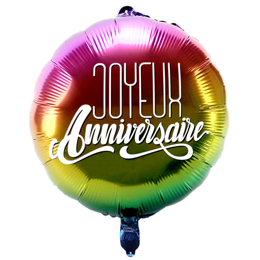 Ballon Foil 45cm Joyeux Anniversaire ...