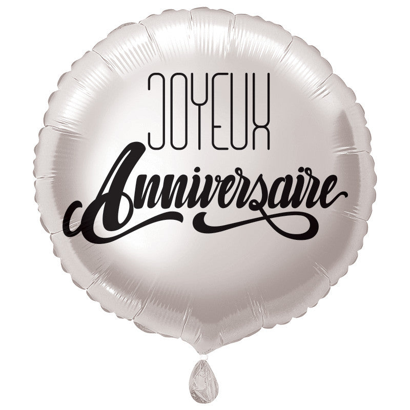 Ballon Foil 45cm Joyeux Anniversaire AR