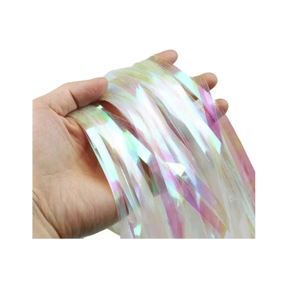 Rideau Franges Holographique - Scintillant - 100x200cm