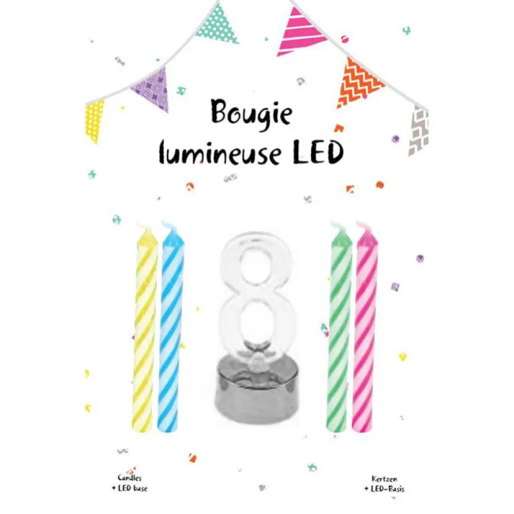 Bougie Lumineuse ''8'' LED