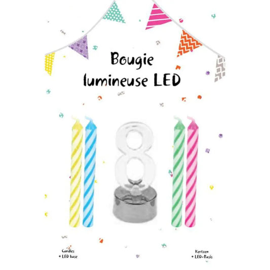 Bougie Lumineuse ''8'' LED
