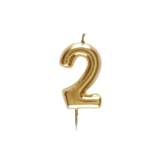 Bougie métallique, OR - "2"