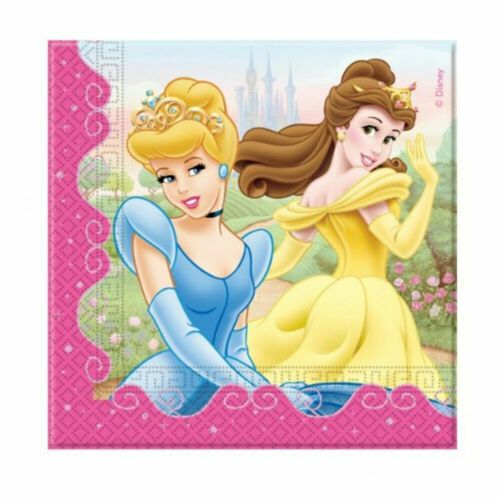 20 Serviettes Papier 33x33cm - Princesses Disney