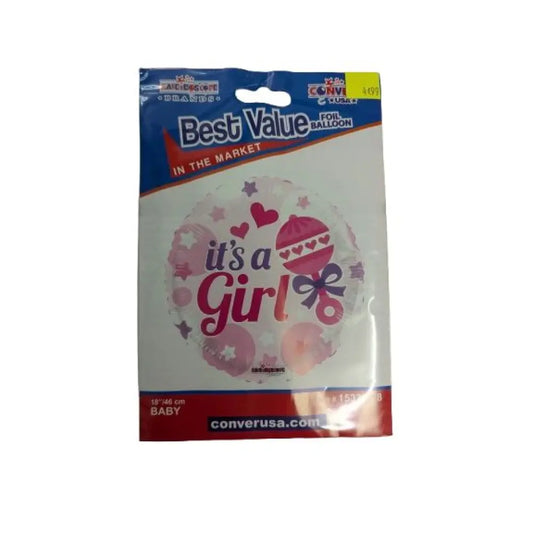 Ballon Alu 46cm - Baby ''It's a Girl''