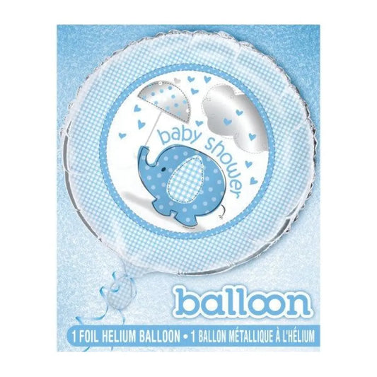 Ballon Alu 46cm - Baby Shower Bleu