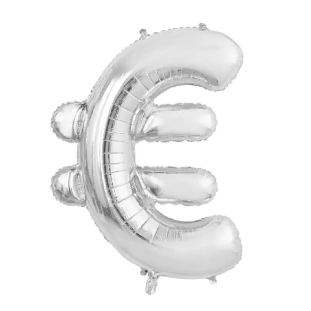Ballon Alu 34'' Sigle € Euro Argent