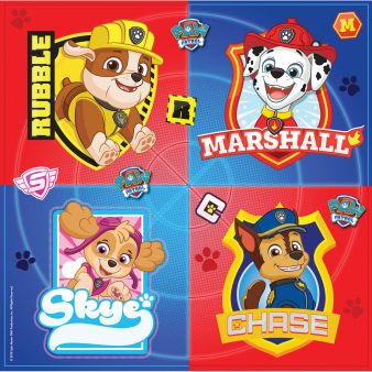 16 Serviettes Papier 33x33cm - Paw Patrol ''Bleu / Rouge''