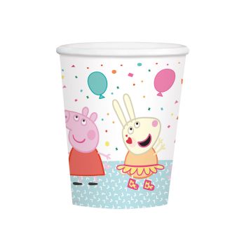 8 Gobelets en Carton 25cl - Peppa Pig