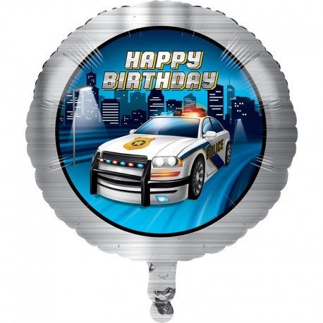 Ballon Aluminium ''Police Party'' 45cm