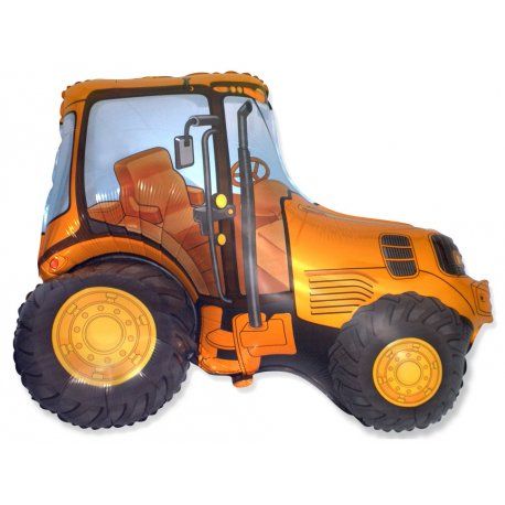 Ballon ''Tractor Time'' Orange - 94x75cm