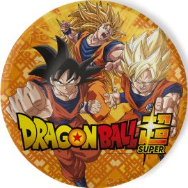 8 Assiettes en Carton D23cm - Dragon Ball