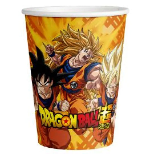 8 Gobelets en Carton 25cl - Dragon Ball