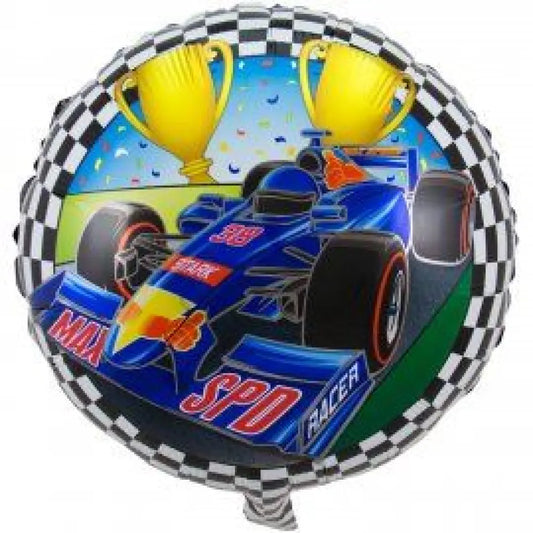 BALLON DECORATIF,Set 1--Ballons'anniversaire de voiture de course, vérificateur de décoration BALLON DECORATIF,Set 1--Ballons'anniversaire de voiture de course, vérificateur de décoration