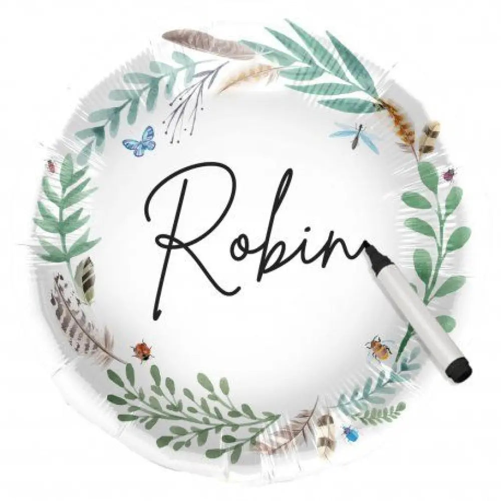 Ballon Alu 45cm - Nature Blanc "Personnalisable"