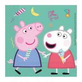 20 Serviettes en Papier 33cm - Peppa Pig