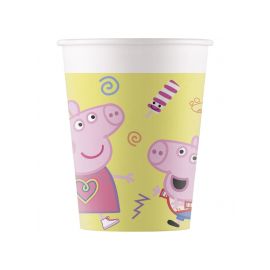 8 Gobelets en Carton 25cl - Peppa Pig