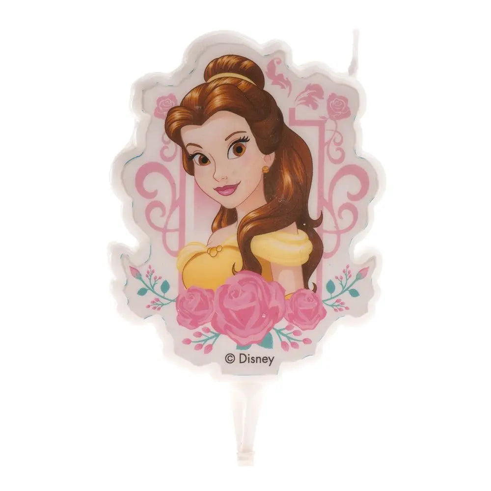 Bougie 2D d'Anniversaire - Princesse Belle - H7.5cm