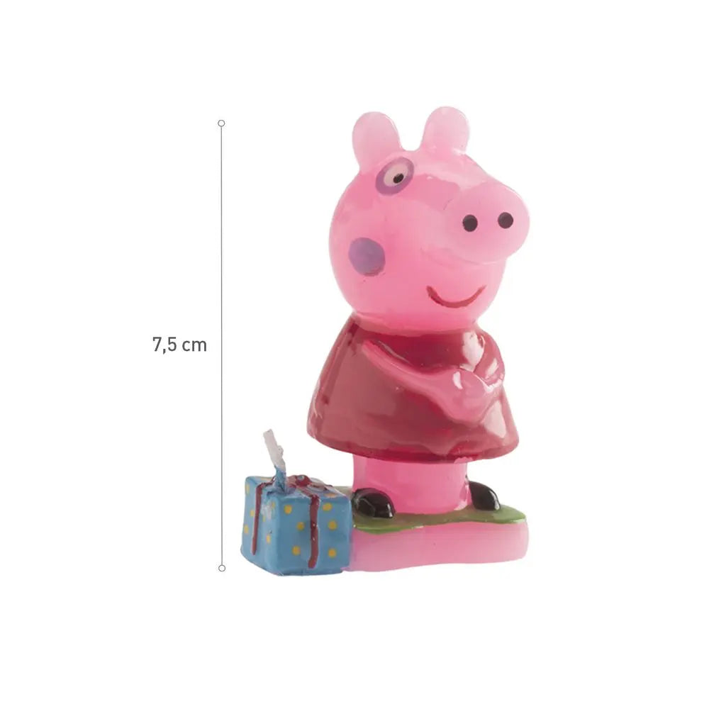 Bougie 3D d'Anniversaire - Peppa Pig - H7.5cm