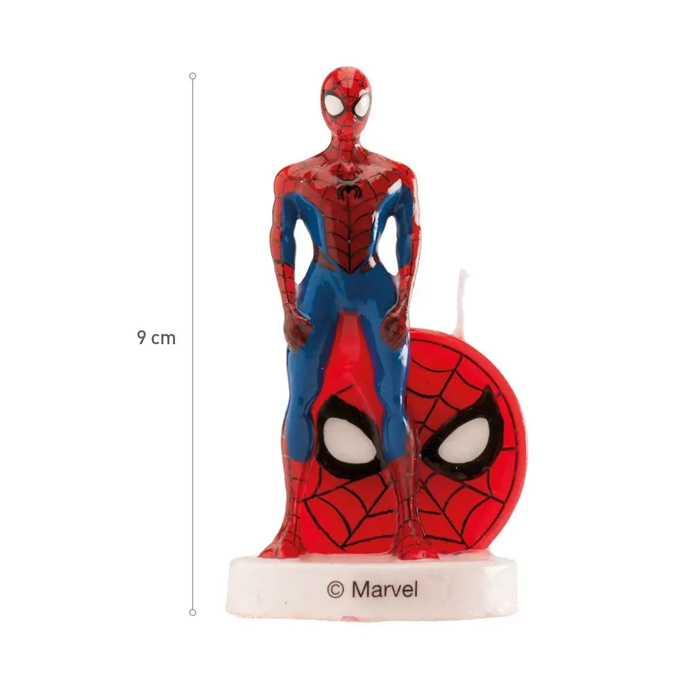Bougie 3D d'Anniversaire - Spiderman - H9cm