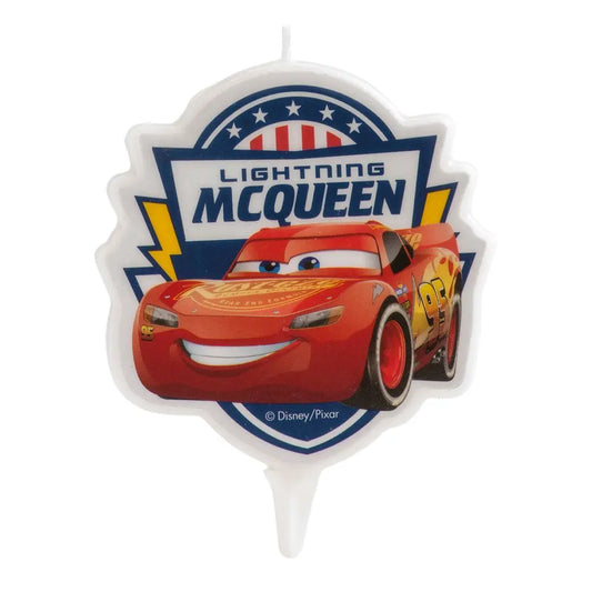 Bougie 2D d'Anniversaire - Cars - H7.5cm