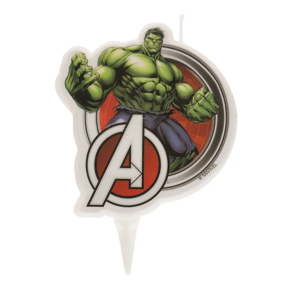 Bougie 2D d'Anniversaire - Hulk Avengers - H7.5cm