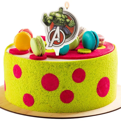 Bougie 2D d'Anniversaire - Hulk Avengers - H7.5cm