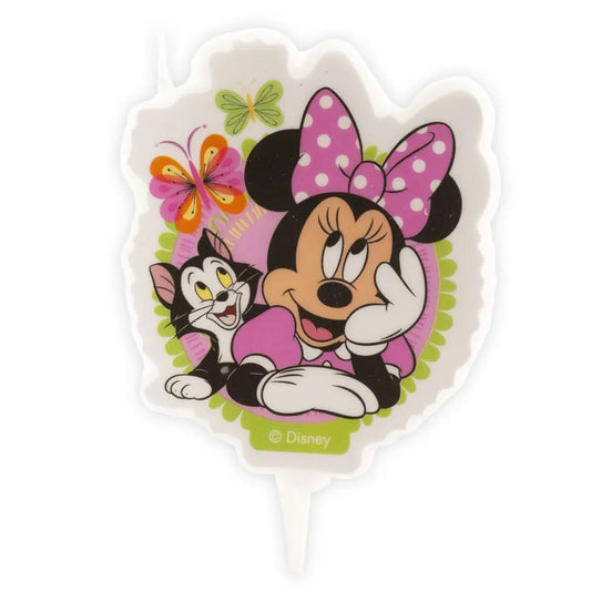 Bougie 2D d'Anniversaire - Minnie - H7.5cm