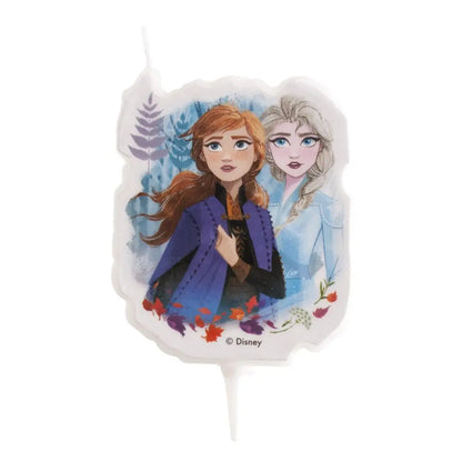 Bougie 2D d'Anniversaire - Frozen II - H7.5cm