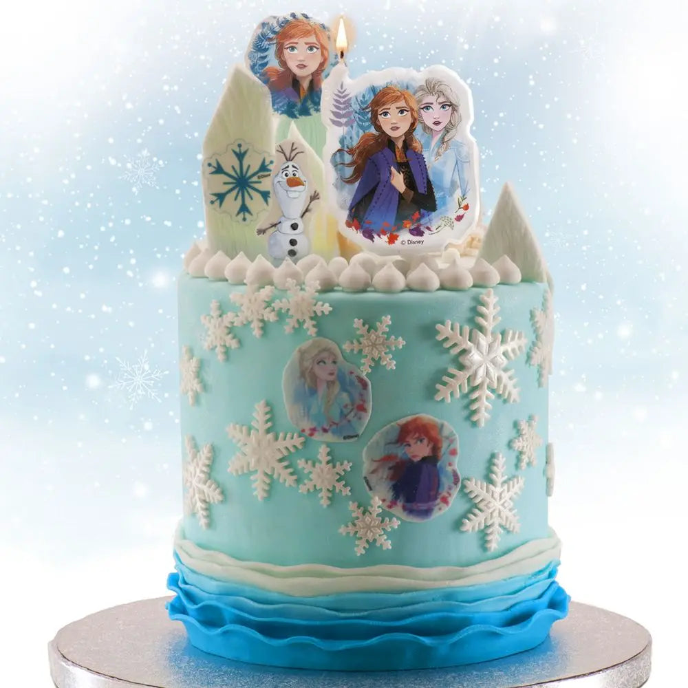 Bougie 2D d'Anniversaire - Frozen II - H7.5cm