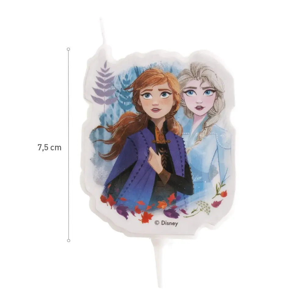 Bougie 2D d'Anniversaire - Frozen II - H7.5cm