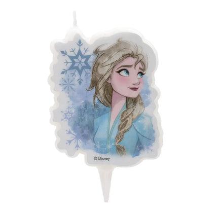 Bougie 2D d'Anniversaire - Elsa Frozen II - H7.5cm