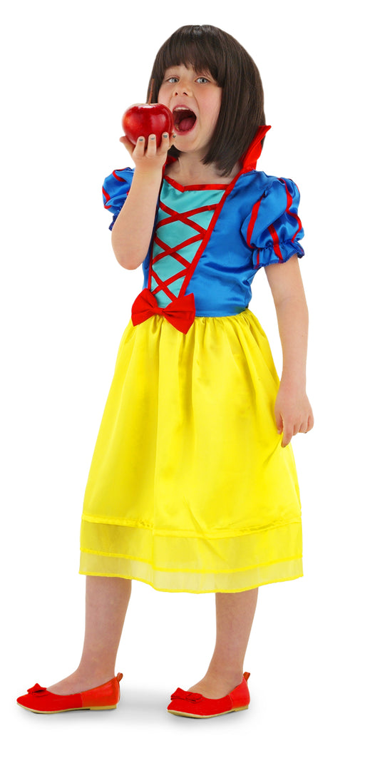 Robe de Princesse Blanche Neige Filles - Taille Enfant S - 98-116