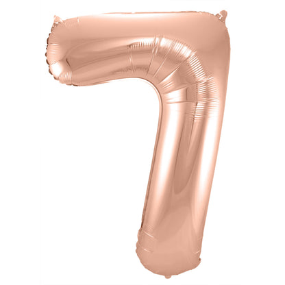 Ballon Chiffre 7 Rose Gold 86cm