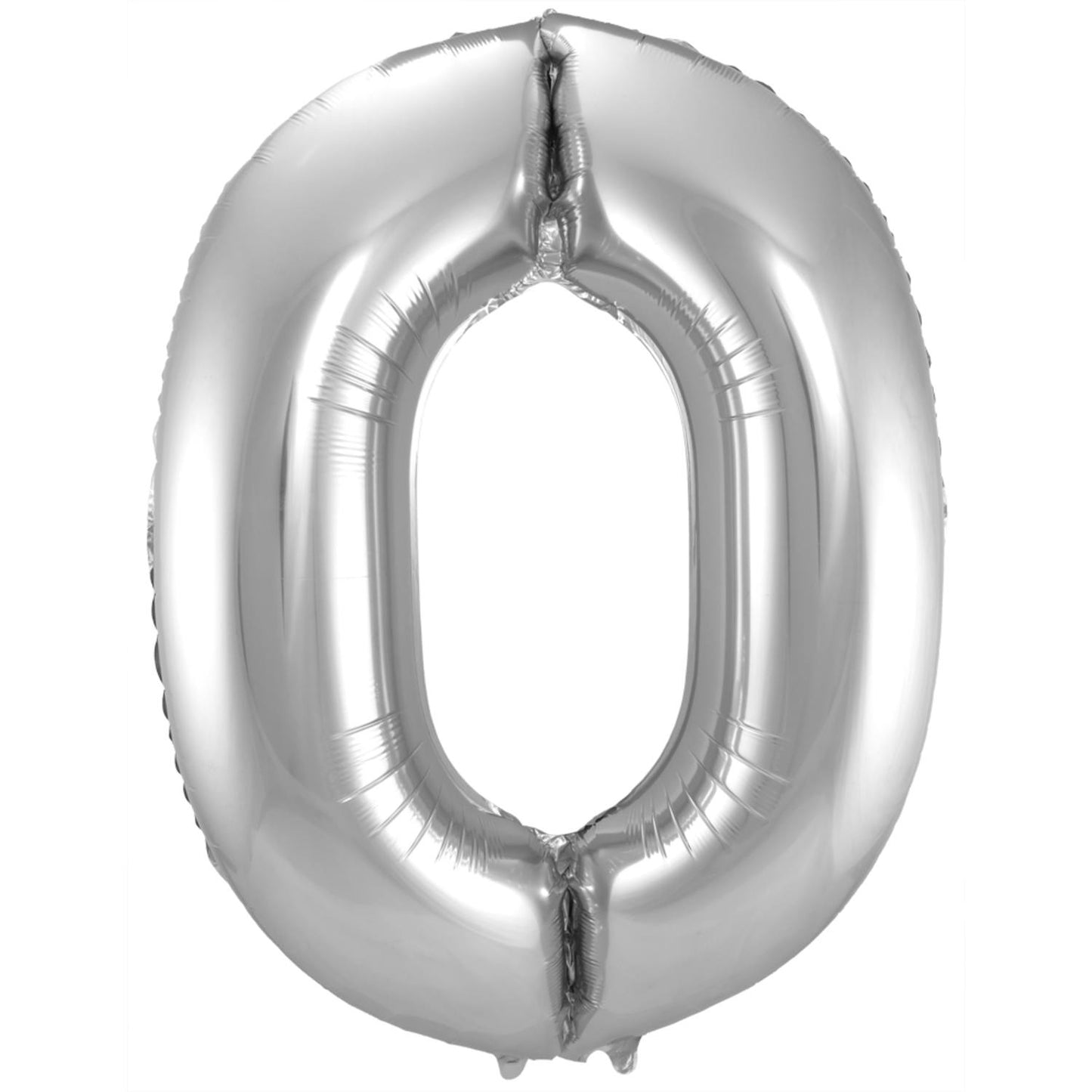 Ballon Chiffre 0 Argent 86cm