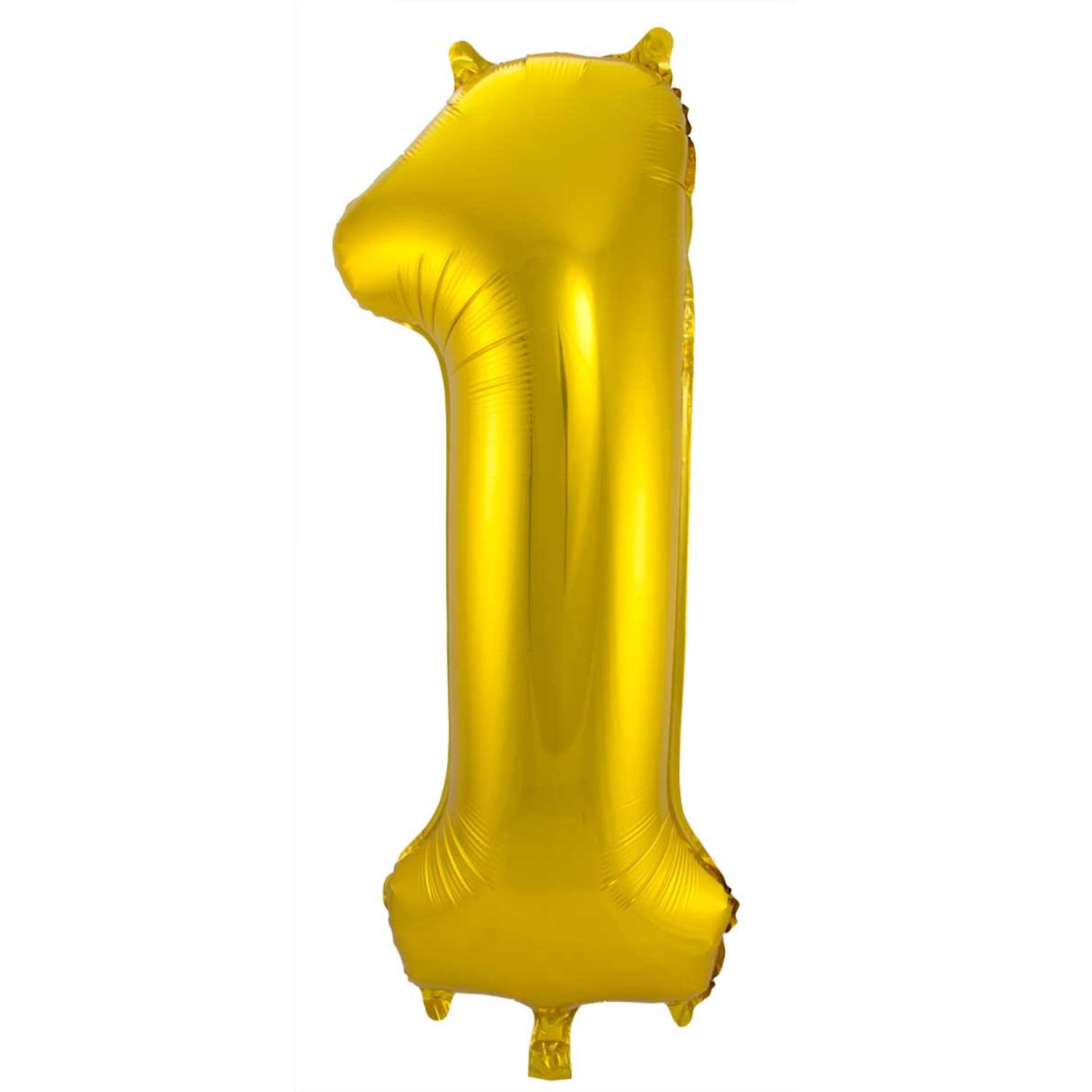 Ballon Chiffre 1 Or 86cm 