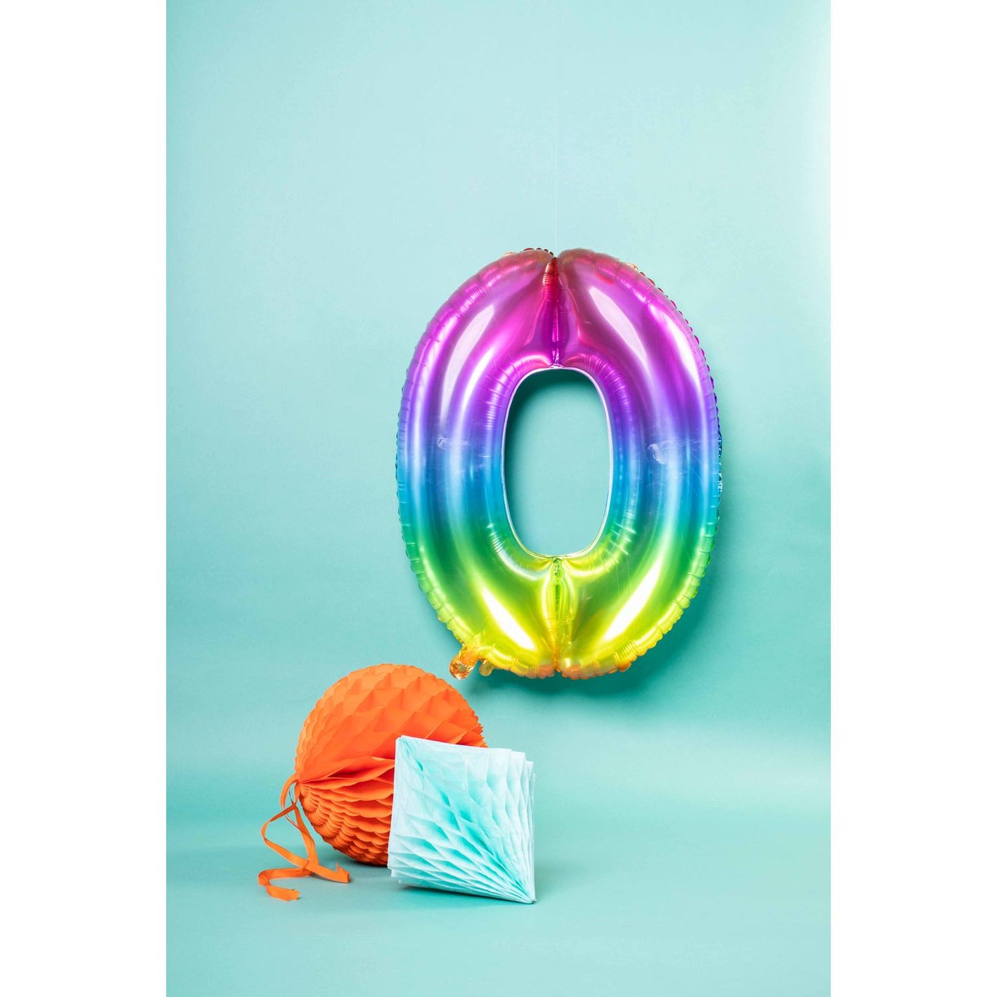 Ballon Chiffre 0 Multicolore 86cm 