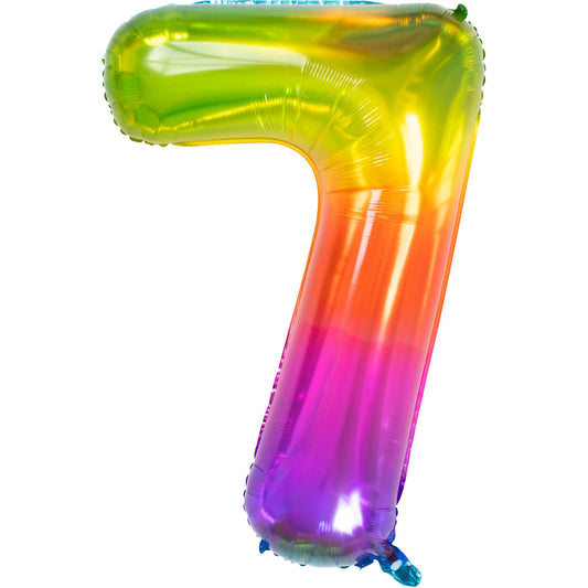 Ballon Chiffre 7 Multicolore 86cm