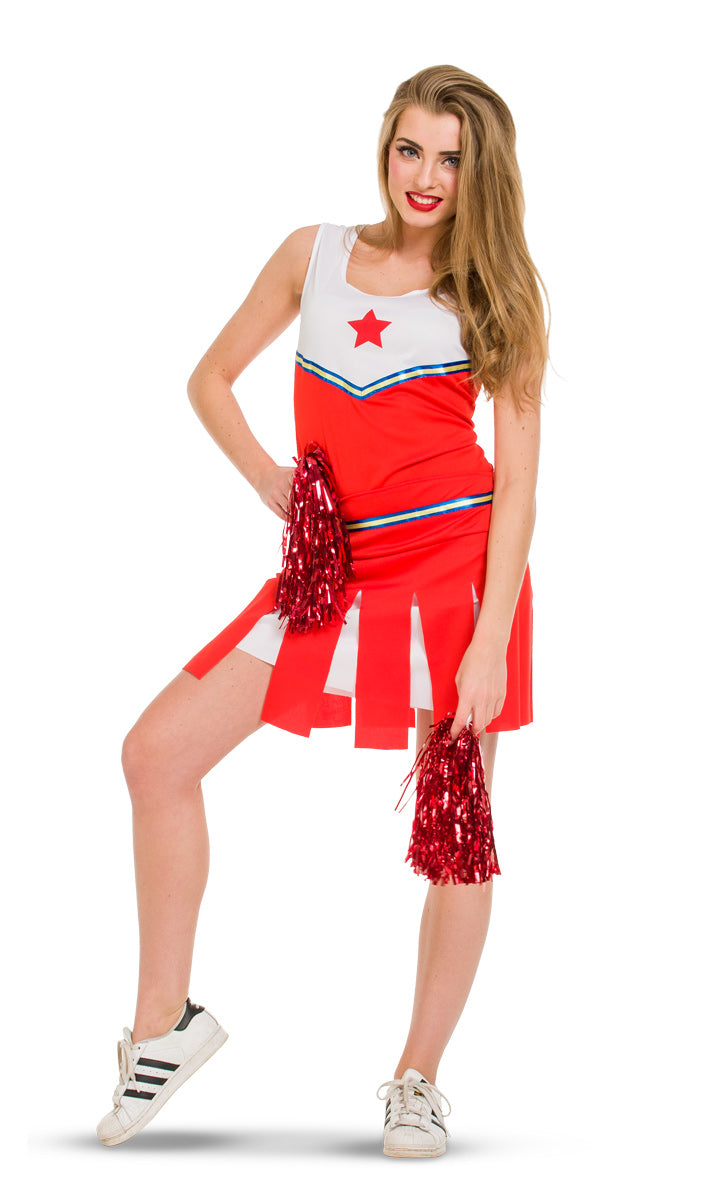 Ensemble Pom Pom Girl Sexy Dames - Taille L - Xl