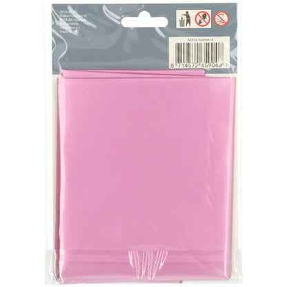 Ballon Chiffre 4 Rose Mat  86cm