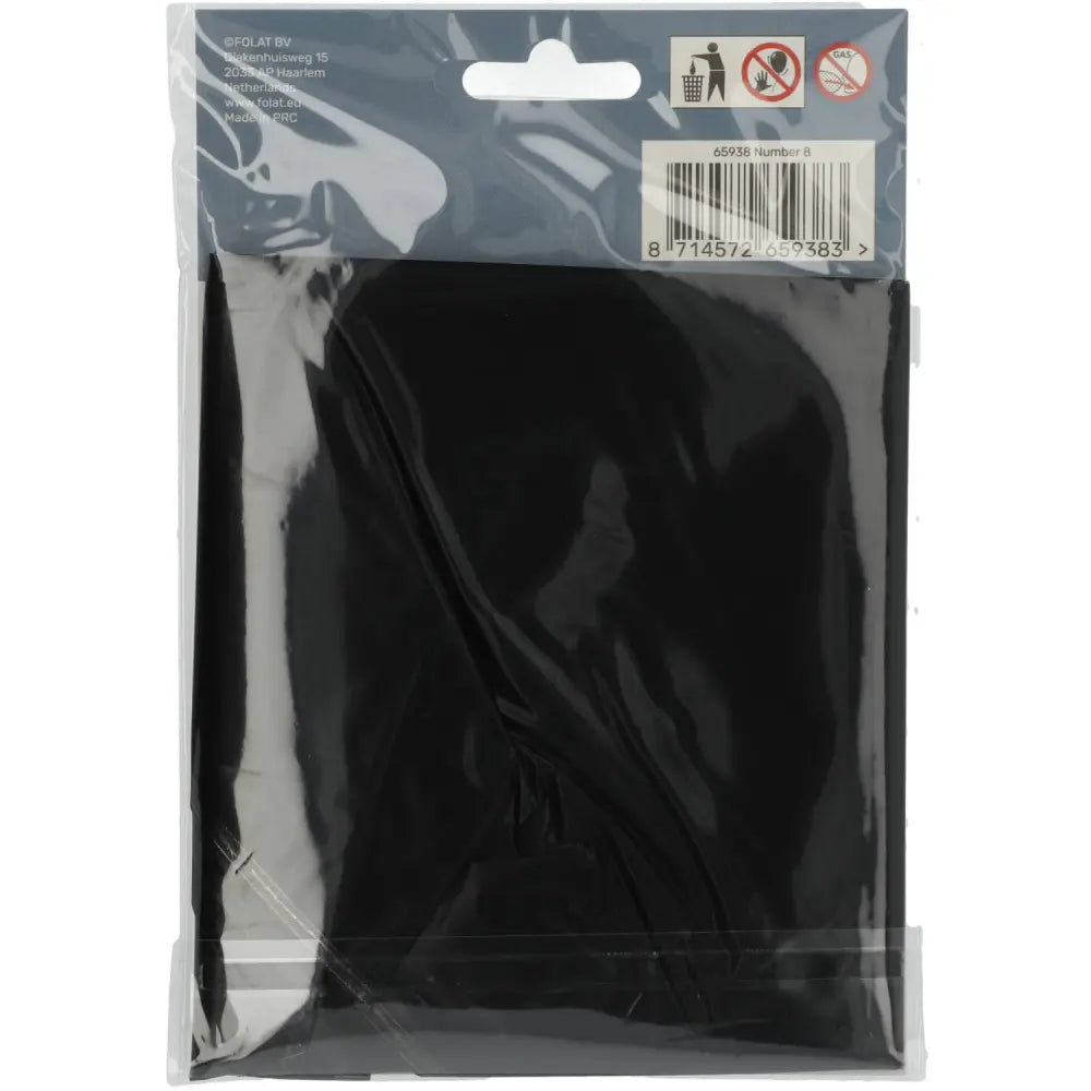 Ballon aluminium Chiffre 8 Noir Mate Métallique - 86 cm