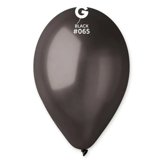 10 Ballons Latex Noir #065 - 28-30cm