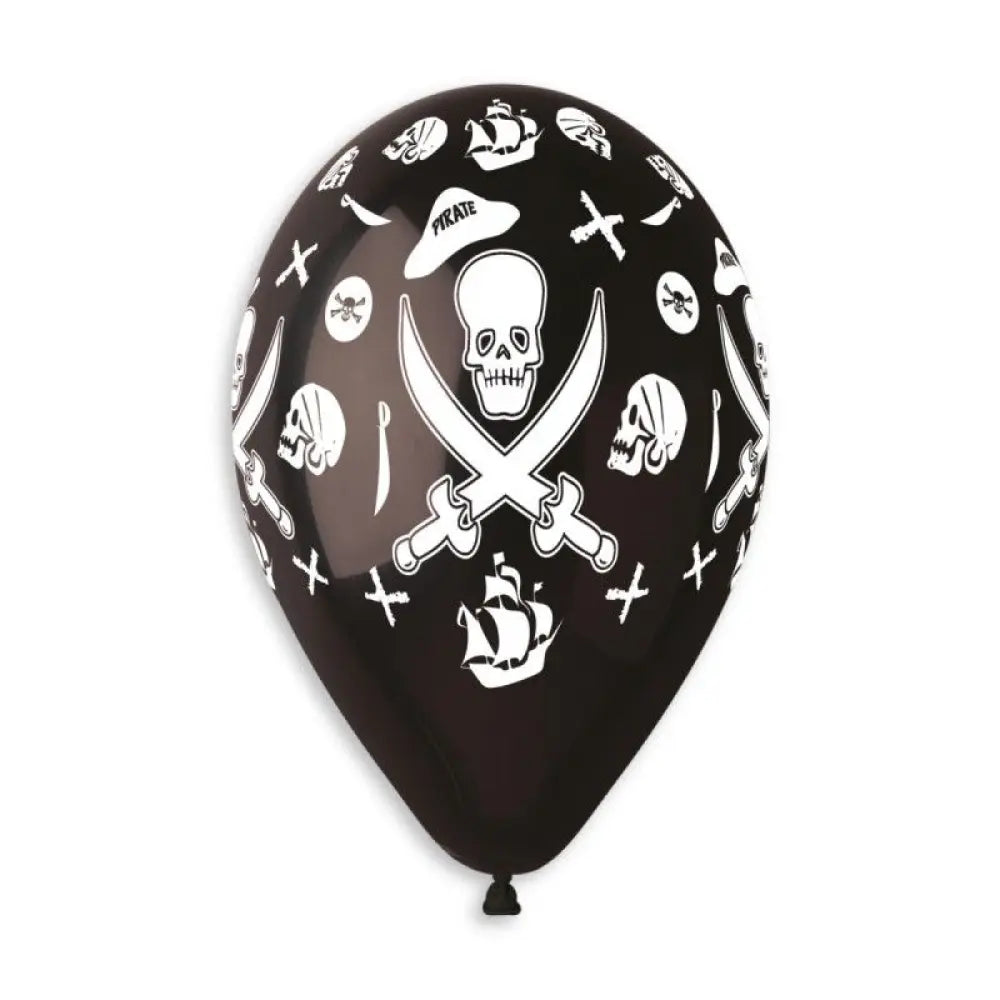 5 Ballons Latex "Pirates" - 33cm