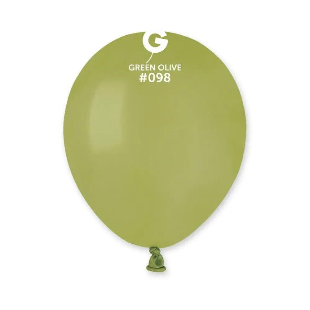 50 Ballons Latex Vert Olive #098 - 13cm