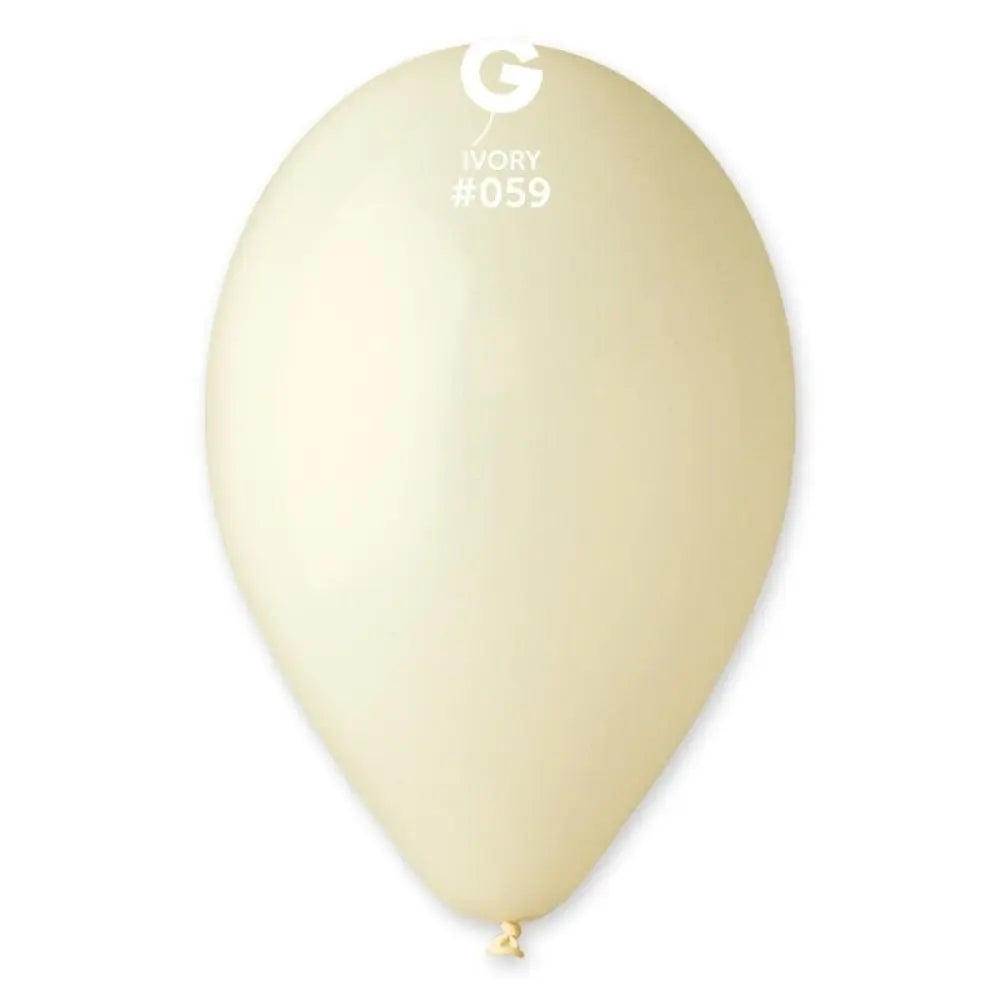 50 Ballons Latex Ivoire #059 - 28-30cm